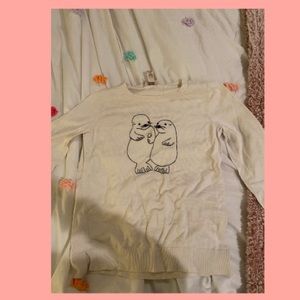 White Otter Sweater